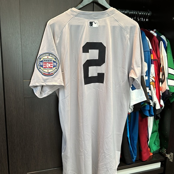 Derek Jeter New York Yankees Nike Hall of Fame Patch Elite Authentic Jersey - Picture 8 of 8